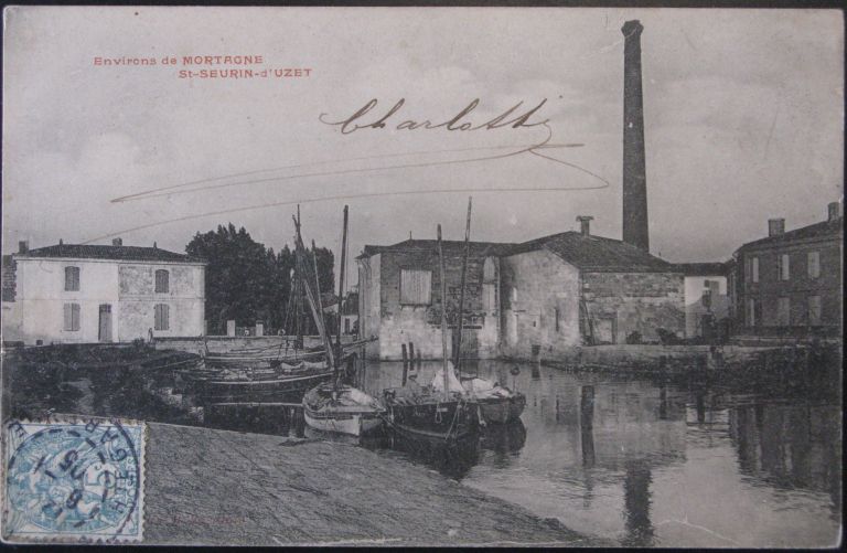 Le port sur une carte postale vers 1900.