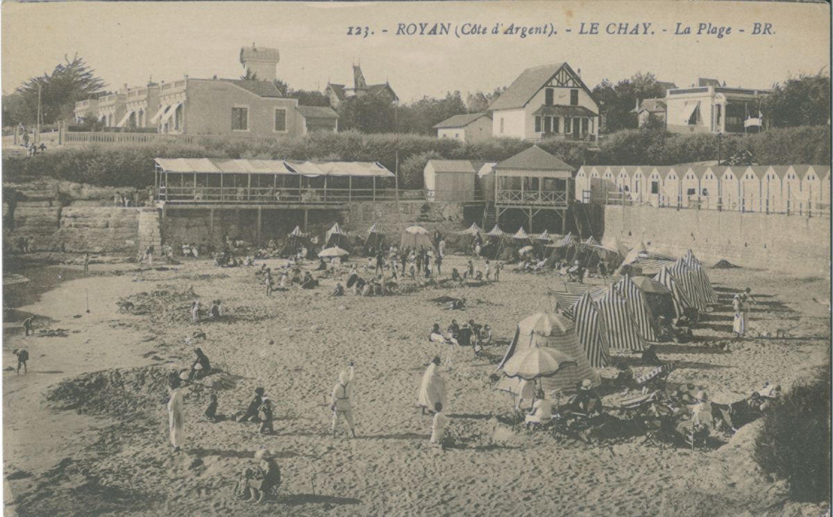La plage du Chay au début du 20e siècle.