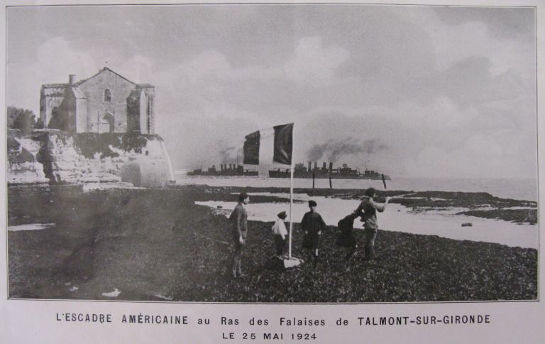 L'escadre américaine devant Talmont le 25 mai 1924.