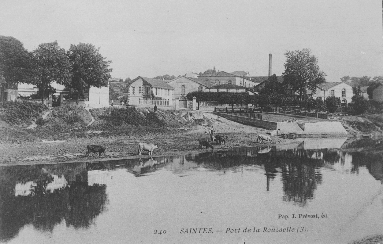 Le port de la Rousselle au début du 20e siècle.