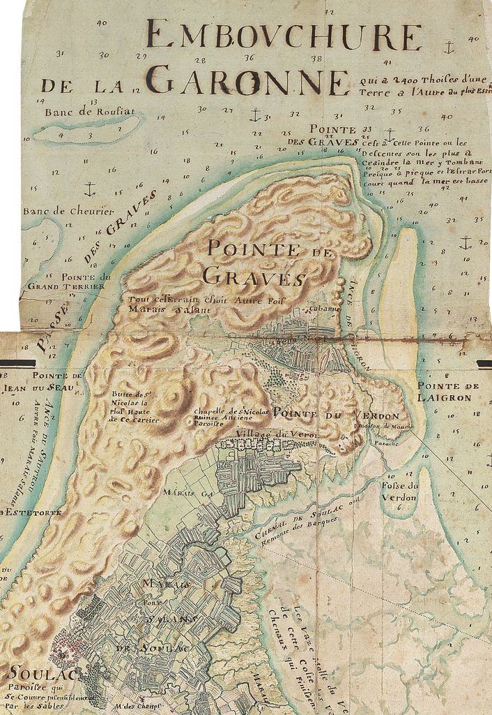 Carte de Masse, 1706 : détail.