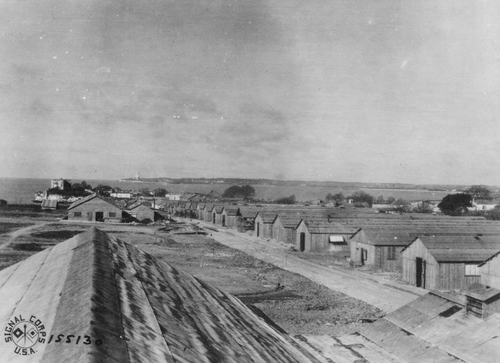Le camp américain du Caillaud en 1918.