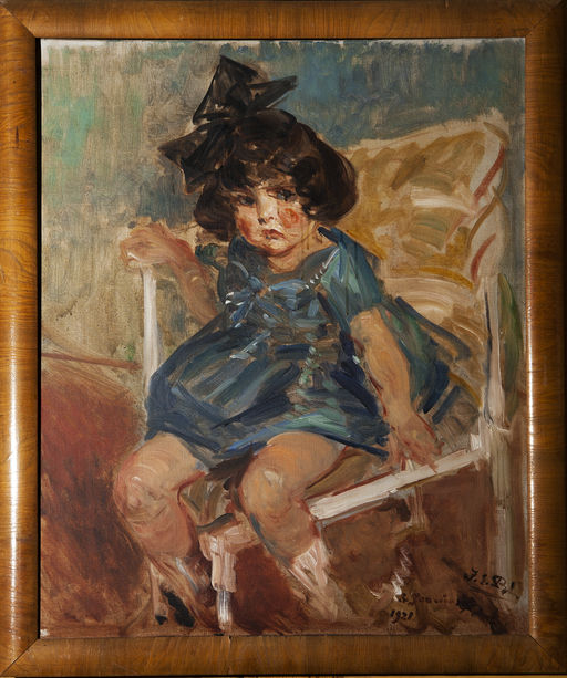 Salle à manger : portrait de Claire Mauriac, par Jacques-Emile Blanche (1861-1942), huile sur toile, 5 janvier 1921.