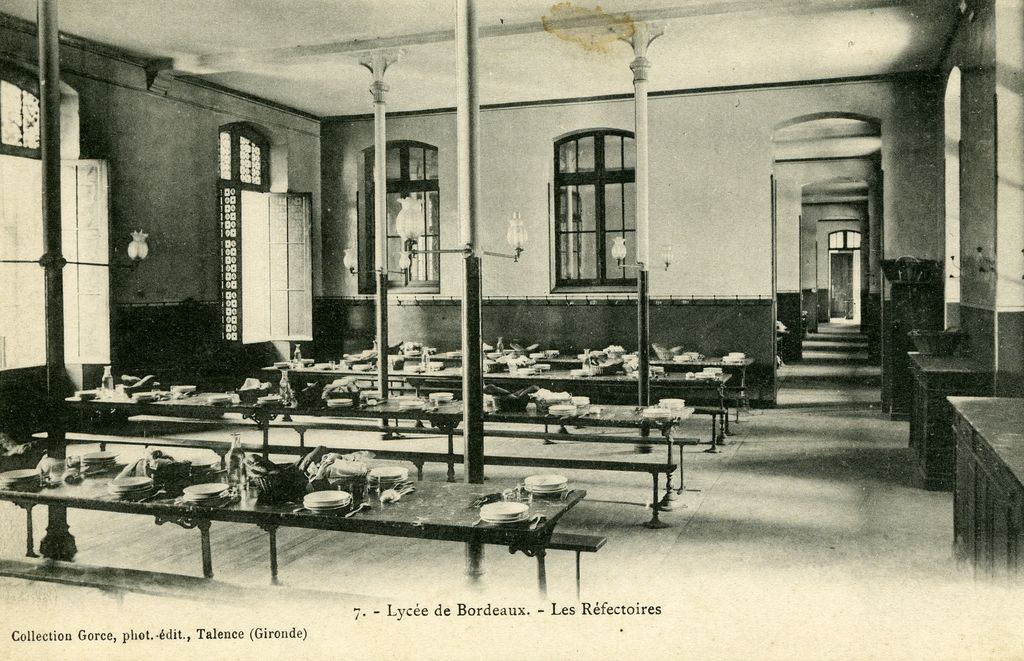 Les réfectoires au début du 20e siècle.