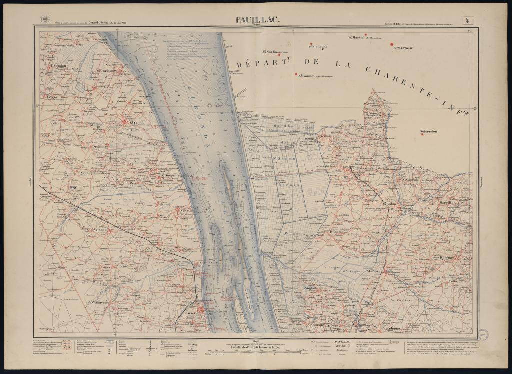 Atlas du Département de la Gironde : planche 4 (Pauillac).