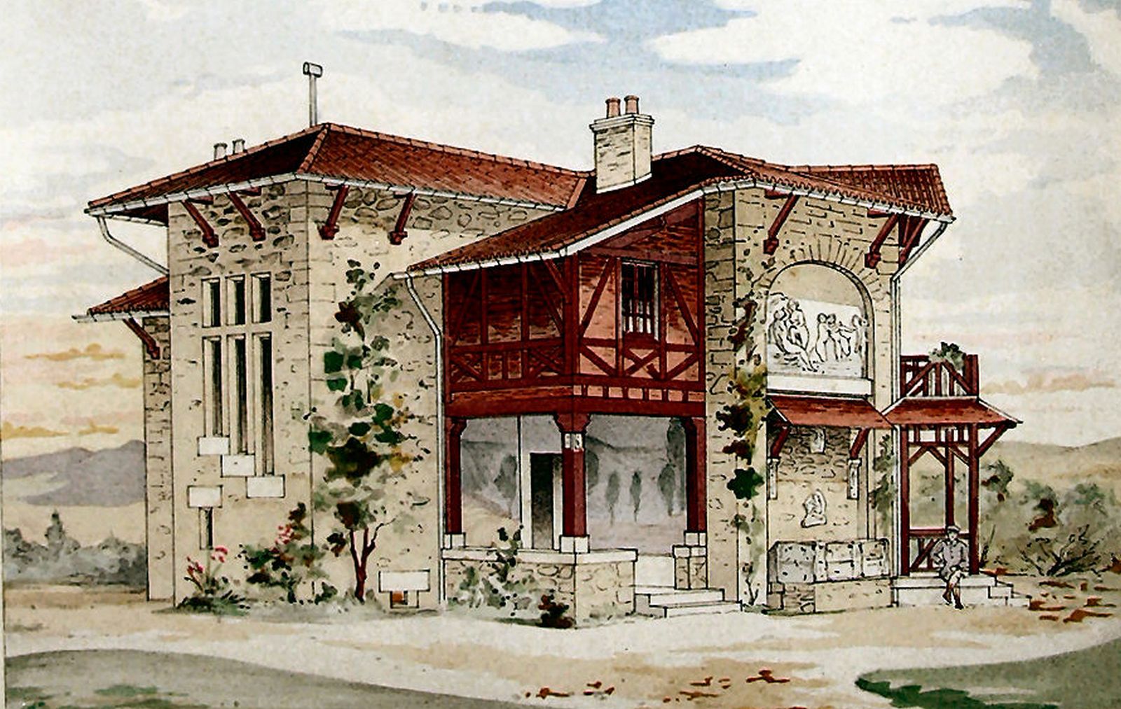 Dessin de la maison.
