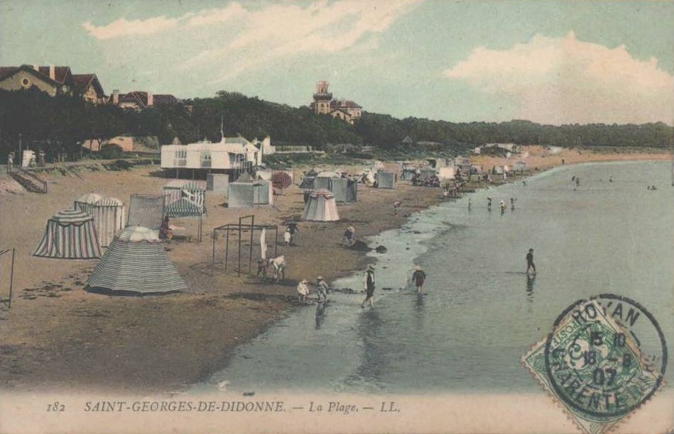 La plage de la conche de Saint-Georges vers 1900-1905.