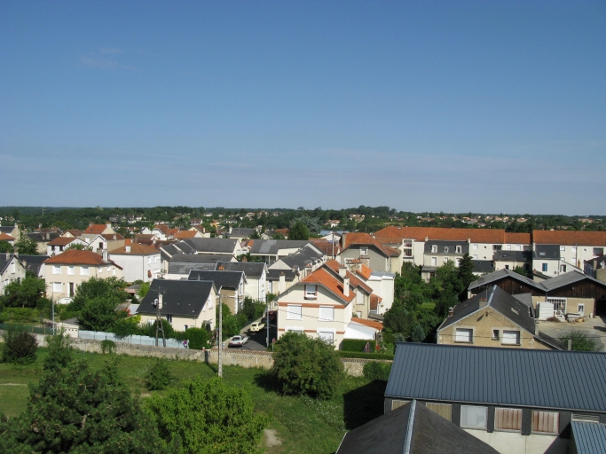 Le quartier autour de la rue Lamartine vu depuis l'IRJS.