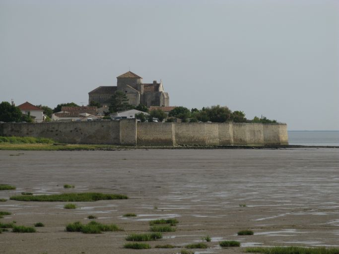 Talmont et ses fortifications, vues depuis l'ouest.