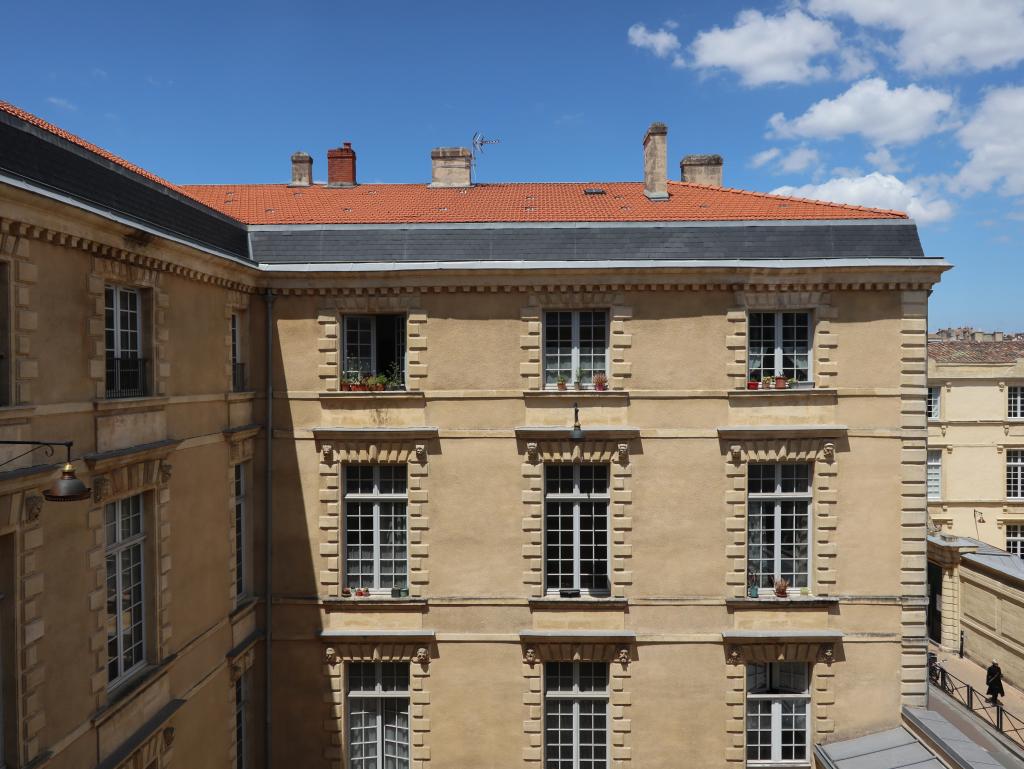 Façade de l'hôtel Martin côté cour.