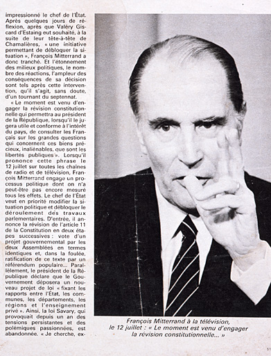 Photographie de François Mitterrand conservée dans l'atelier.