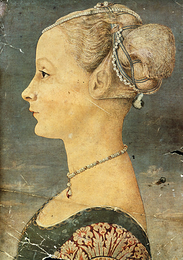 Portrait de femme conservé dans l'atelier.