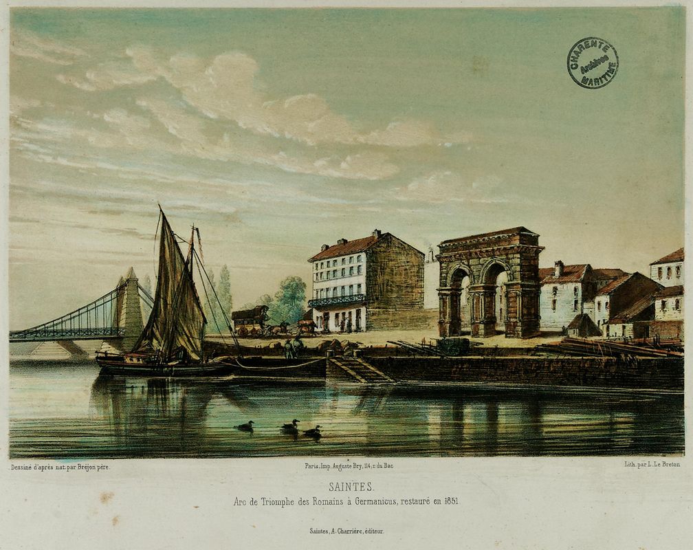 Le quai Bassompierre dans les années 1860. 