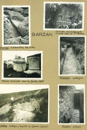 Photes de fouilles de 1937.