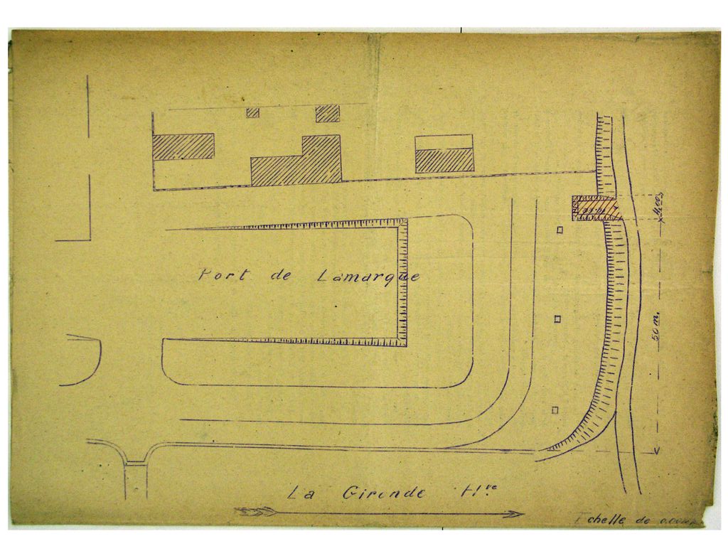 Plan du port pour le creusement d'une conche, 1926.