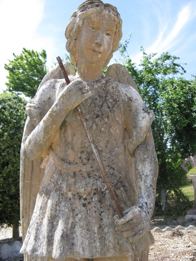 Détail du buste de saint Michel.