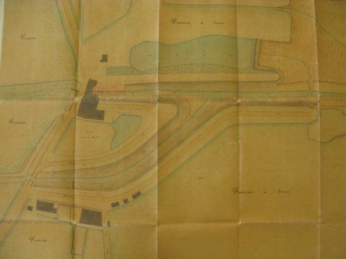 Plan du port des Monards en 1869 par l'ingénieur Lasne.