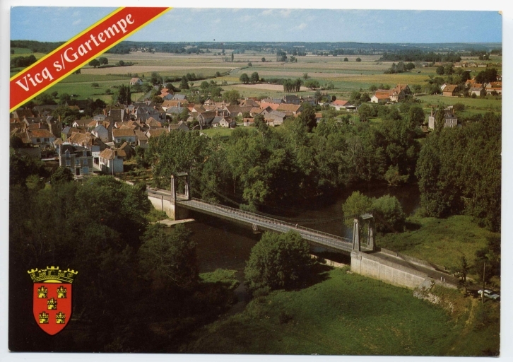 Pont construit en 1931, carte postale des années 1970 ou 1980.