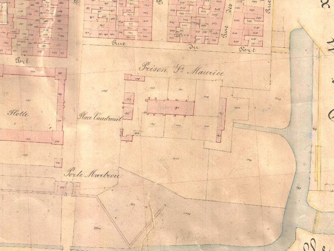 Plan cadastral de 1875, section D1.