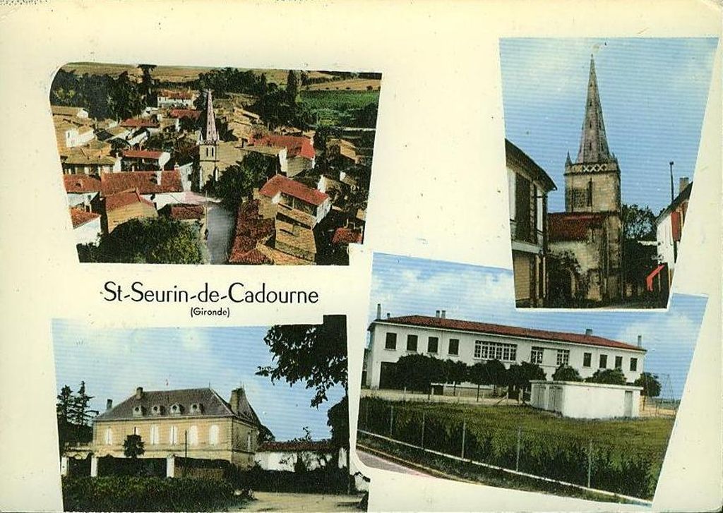 Carte postale (collection particulière) : Saint-Seurin-de-Cadourne 2e moitié 20e siècle.