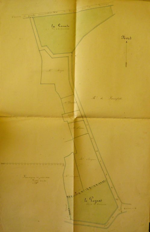 Plan des communaux, 1863.