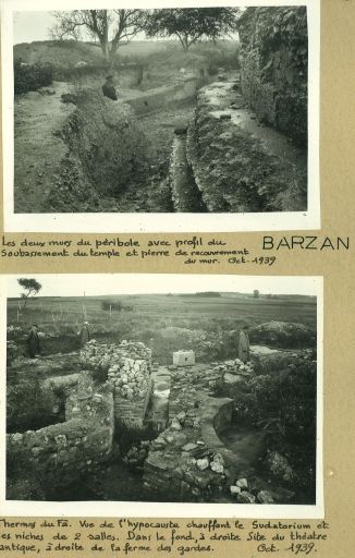 Photos de fouilles de 1939.