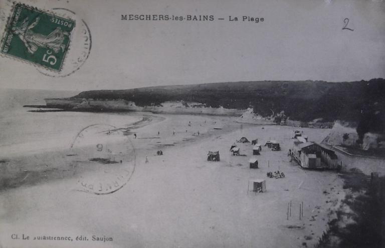 La plage des Nonnes vers 1900-1910.