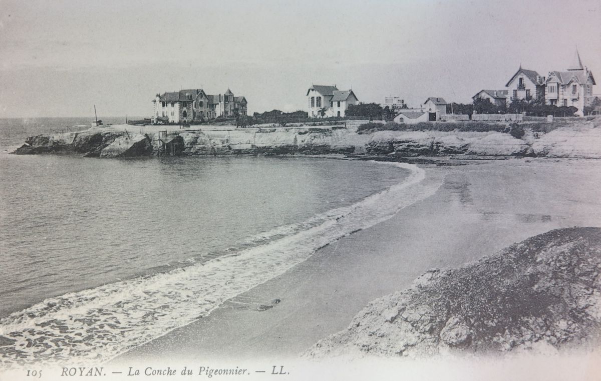 La conche du Pigeonnier, côté ouest, au début du 20e siècle.