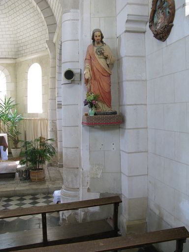 Nef, élévation sud, jonction avec le choeur.
