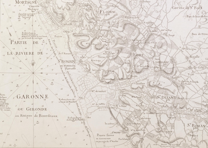 Saint-Fort sur une carte de l'ingénieur Claude Masse en 1718.