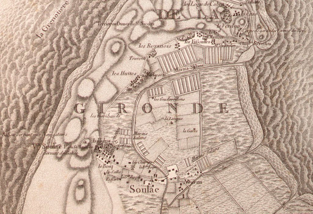 Extrait de la carte de Belleyme, planche 2, 1774-1775.