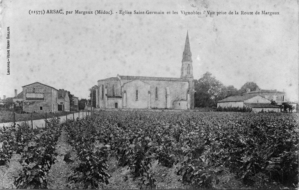 La vigne au nord de l'église. Vers 1920.