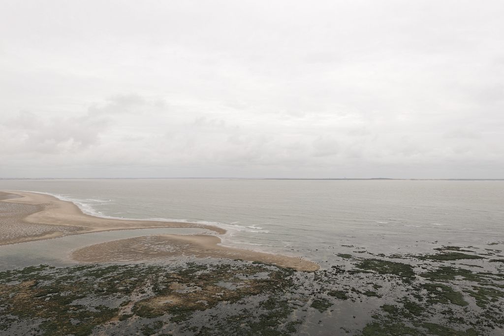 Vue des côtes du Verdon depuis le sommet du phare.