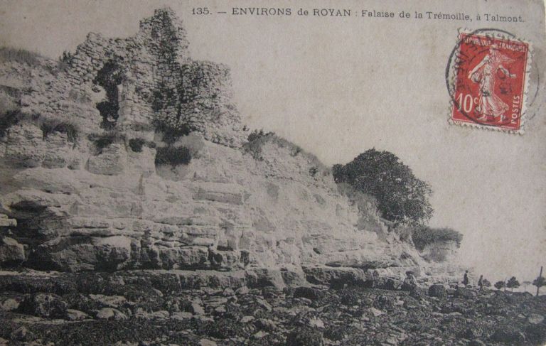 Le front sud sur une carte postale vers 1900.