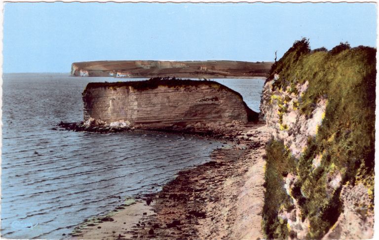 La Motte Ronde encore baignée par l'estuaire, vers 1960.