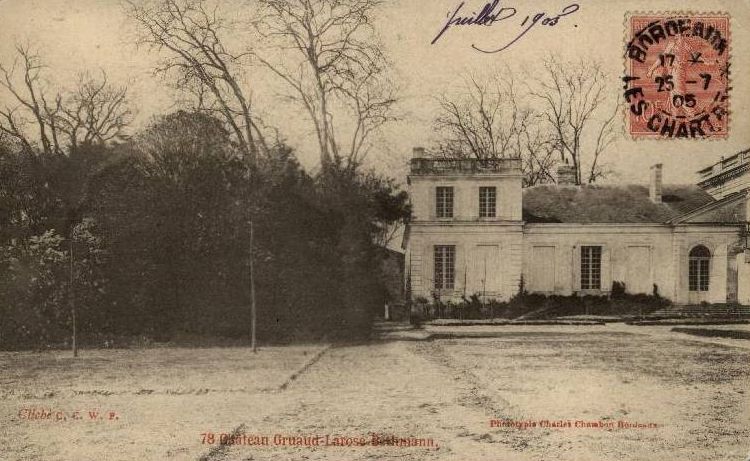 Carte postale (collection particulière) : château Gruaud-Larose-Bethmann.