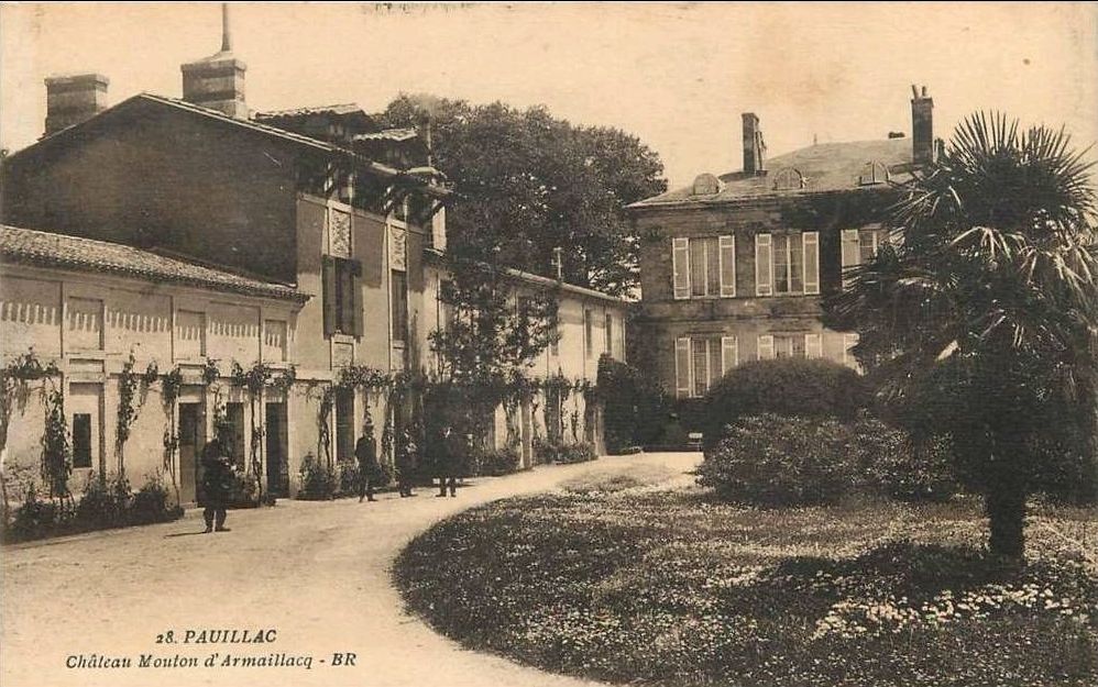 Carte postale (collection particulière) : Pauillac, château Mouton d'Armailhacq (BR).