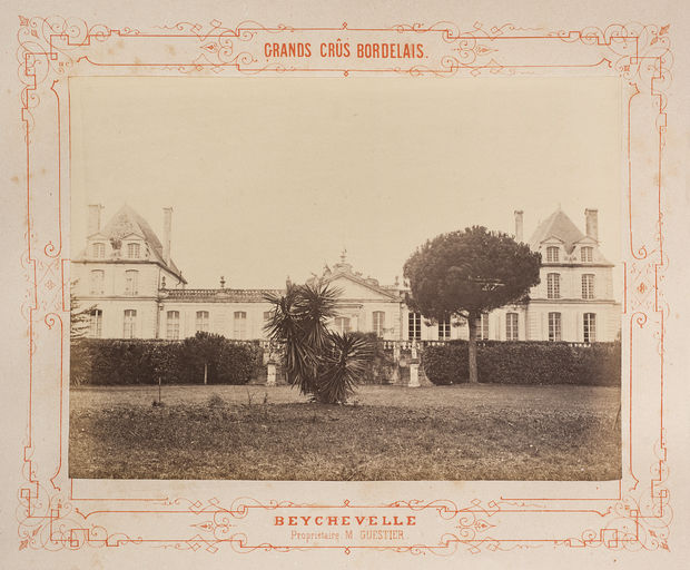 Photographie du château vers 1867.