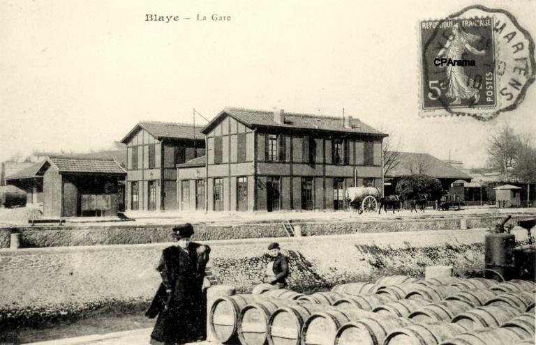 La gare. Carte postale, s.d., début du 20e siècle.