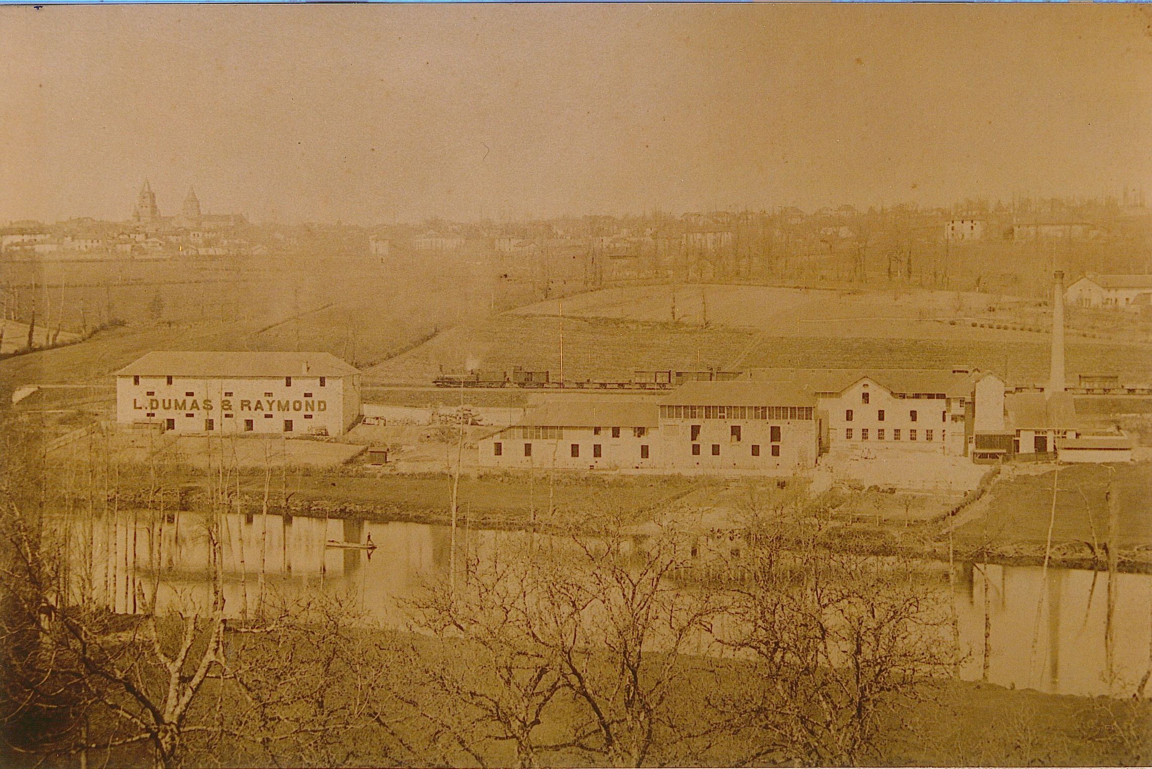 L'usine du Goth en 1878, photographie de Vital Granet.