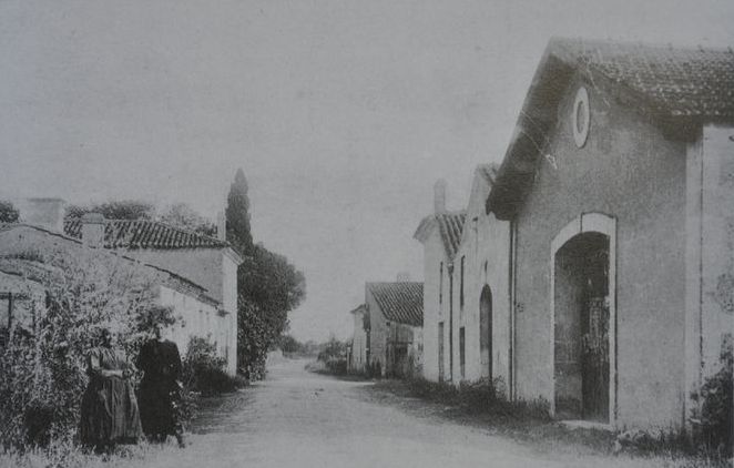 Carte postale : village Gayet, début 20e siècle.