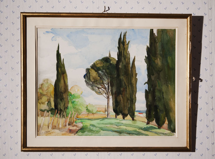 Premier étage : paysage, par Jean Aufort (1898-1988). 