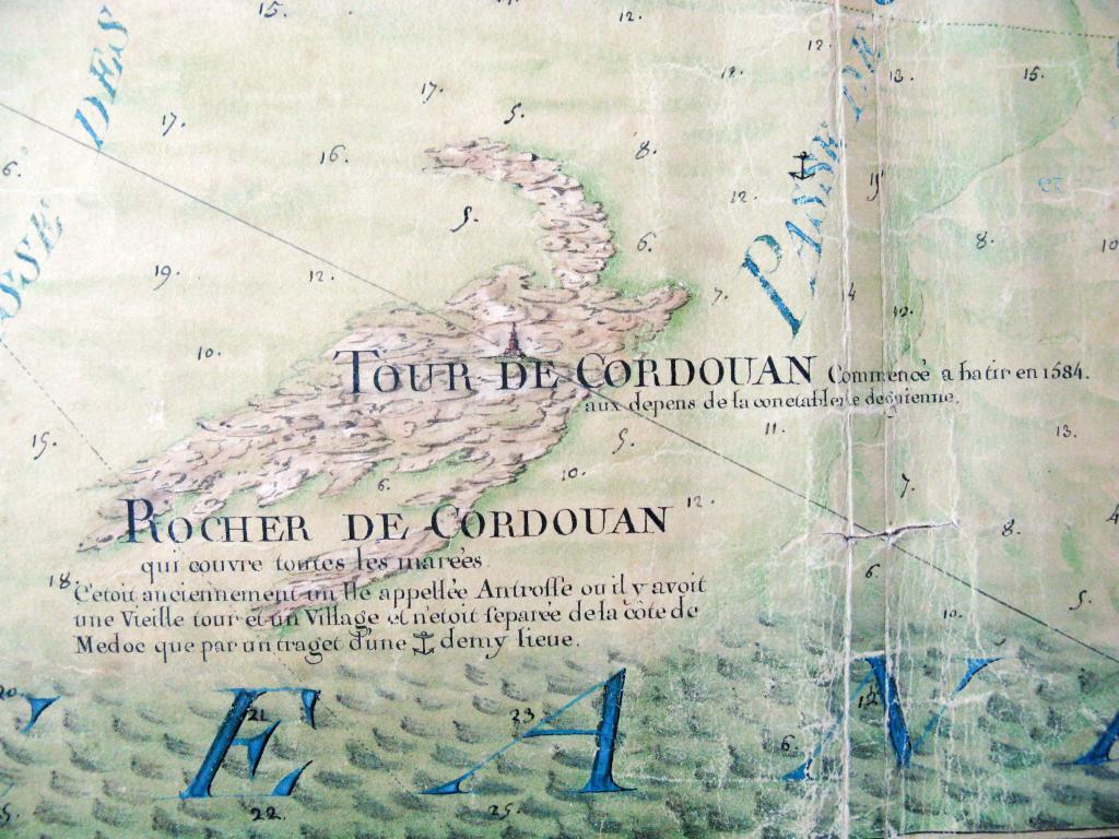 Extrait de la Carte du cours de la Garonne, 1759.