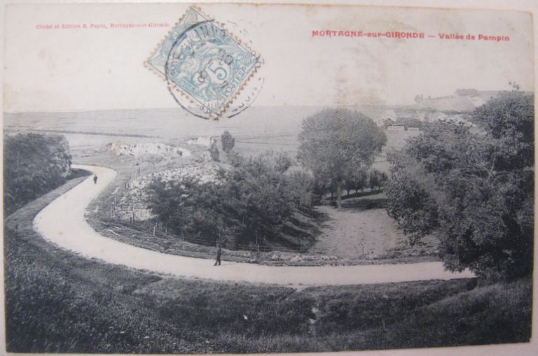 Le Fer à cheval, nouvelle route vers le port, carte postale du début du 20e siècle.
