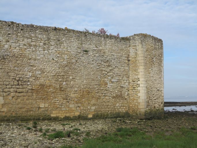 Le mur nord et la demi tour.