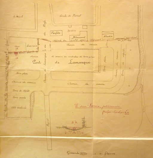 Plan d'occupations temporaires du port, 1910.