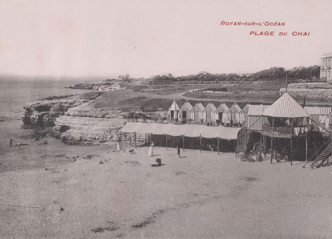 La plage du Chay vers 1890-1900.