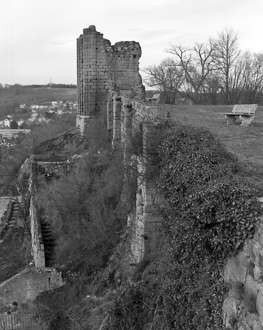 Vue générale des ruines, en direction de l'ouest. 