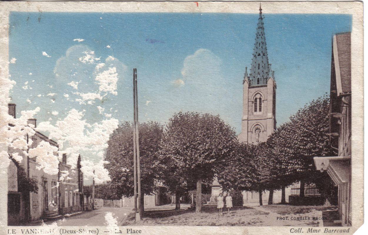 Le bourg du Vanneau vers 1930.