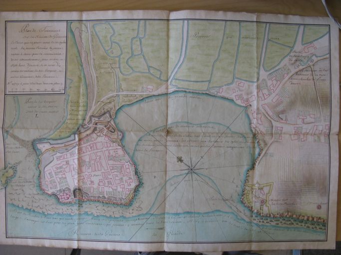 Plan de Talmont en 1706, projet de fortifications par Claude Masse.